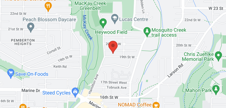 map of 870 W 19TH STREET